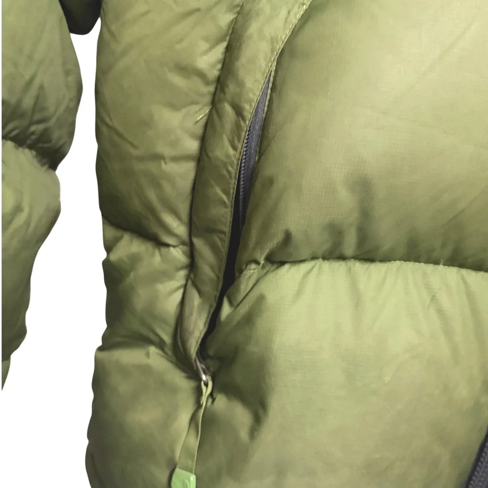 The North Face 1996 Retro Nuptse Puffer Jacket Olive Green Black 700 Down M